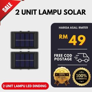 2 UNIT LAMPU SOLAR