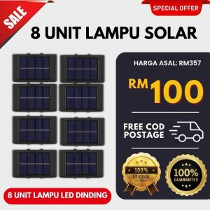 8 UNIT LAMPU SOLAR