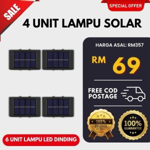 4 UNIT LAMPU SOLAR